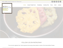 Tablet Screenshot of koreantemplefood.com